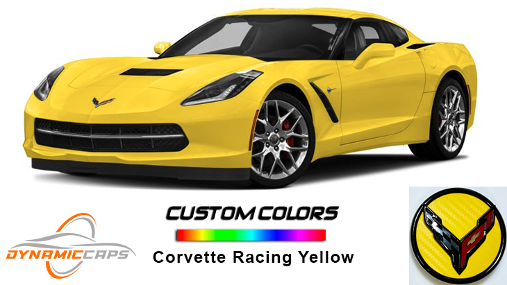 Corvette Racing Yellow Custom C7/C8 DynamicCaps