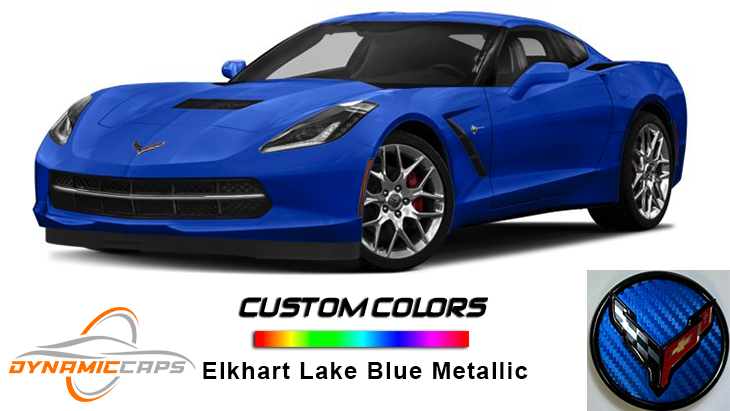Elkhart Lake Blue Custom C7/C8 DynamicCaps