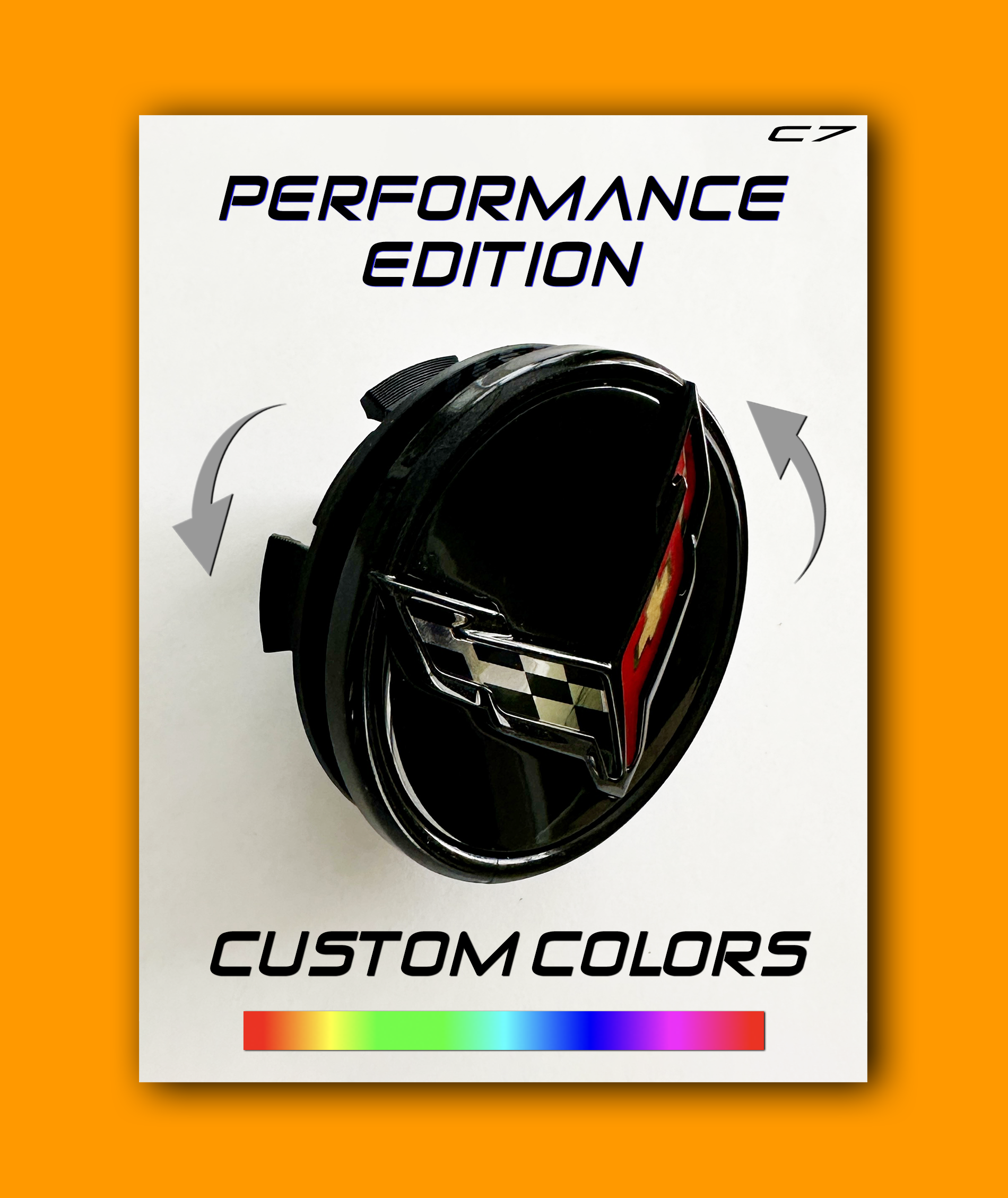 C7 Performance Edition Custom Colors Floating DynamicCaps